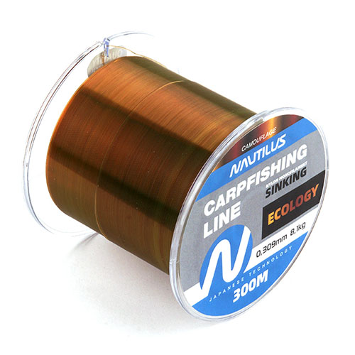 Леска карповая Nautilus Ecology 0,286мм.,7,1кг, 1200м.camouflage - купить по доступной цене Интернет-магазине Наутилус