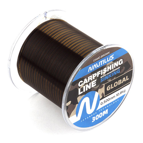 Леска карповая Nautilus Global Camo brown 0,40мм.,14,7кг, 300м. - купить по доступной цене Интернет-магазине Наутилус